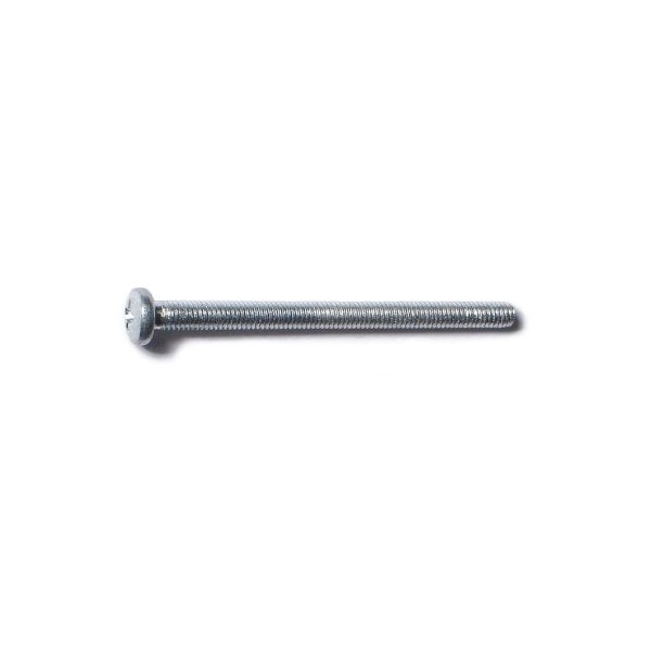 Midwest Fastener M3-0.50 x 40 mm Phillips Pan Machine Screw, Zinc Plated Steel, 50 PK 51539 - main